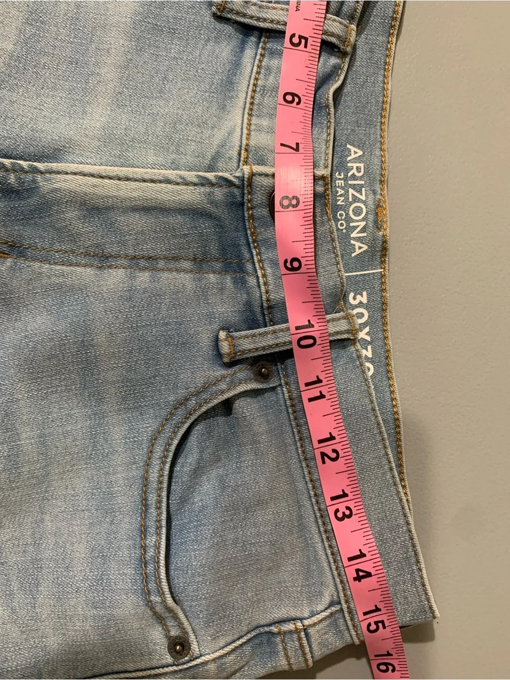 Arizona Jean Company Light Wash Straight-Leg Jeans